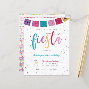 Budget Fun Mexican Script Fiesta Kindergeburtstag