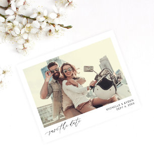 Budget Fun Mod Sofortfoto Save-the-Date Flyer