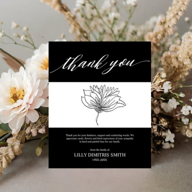 Budget Funeral Memorial Thank you Card (Von Creator hochgeladen)