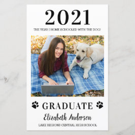 Budget Funny Foto Zuhause School Dog Abschluss