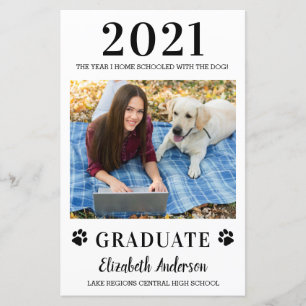 Budget Funny Foto Zuhause School Dog Abschluss