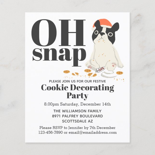 Budget Funny Puppy Cookie Dekorieren Party (Vorderseite)