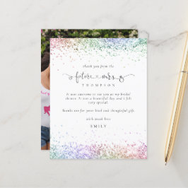 Budget Future Frau Foto Colorful Glitzer Vielen Da