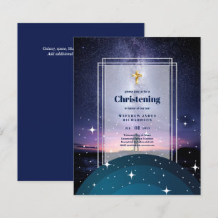 BUDGET Galaxy CHRISTENING lädt Taufe Bautizismus e