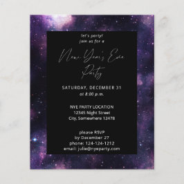 Budget Galaxy Silvester Party Flyer