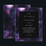 Budget Galaxy Weltraumhochzeit<br><div class="desc">** SATIN PAPIER IST PAPIERTHIN. AKTUALISIEREN SIE DAS PAPIER FÜR EIN BILD, KARTENPAPIER. HAT EINE OPTION FÜR ENVELOPES. *** Rette Geld für Einladungen mit dieser kleineren Einladung, die eine Option für Umschläge hat. Gönnen Sie sich ein phantastisches Silvesterabend-Party mit Ihrem Galaxy Outdoor Space Party. Eine größere Karte oder mehrere Optionen...</div>