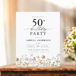 Budget Garden Floral 50. Geburtstag Einladung<br><div class="desc">Feiern Sie stilvoll mit einer Blumenkalligraphie aus dem 50. Jahrhundert, perfekt für einen Meilenstein-Event. Mit lebendigen Blumenmotiven und eleganter Kalligraphie Set diese Einladung einen skurrilen und dennoch raffinierten Ton für Ihre Feier. Das üppige Gartenthema verbindet natürliche Schönheit mit anmutiger Typografie und schafft einen zeitlosen und einladenden Look. Ideal für Ansammlungen...</div>