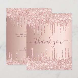 BUDGET Geburtstag Rose Gold Glitzer Tropfen vielen