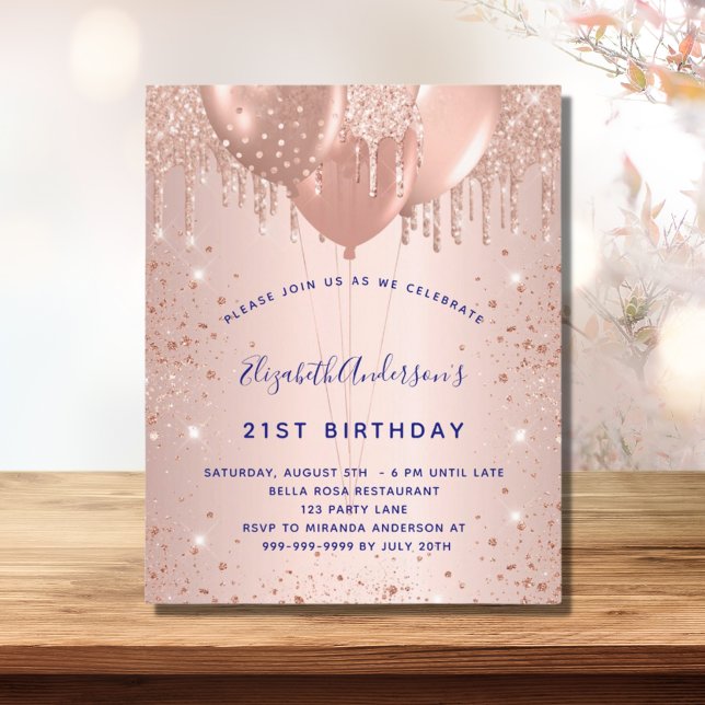 Budget Geburtstag Rose Marineblügel (Von Creator hochgeladen)