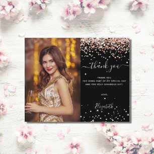 Budget Geburtstag schwarze Rose Gold Foto Vielen D