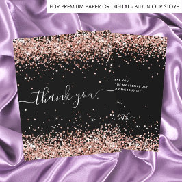 BUDGET Geburtstag schwarze Rose Gold Glitzer viele