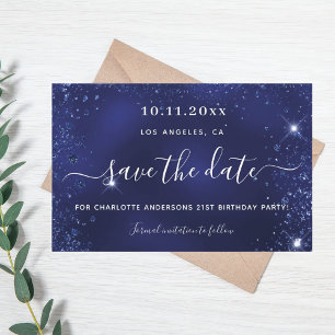 Budget Geburtstagsparty Blue Glitzer Staub rett Da