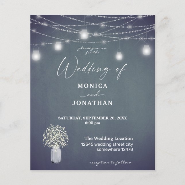 Budget Gipskraut BG Chalkboard String Lights Flyer (Vorne)