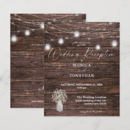 Budget Gipskraut Wood Lights Hochzeitsempfang