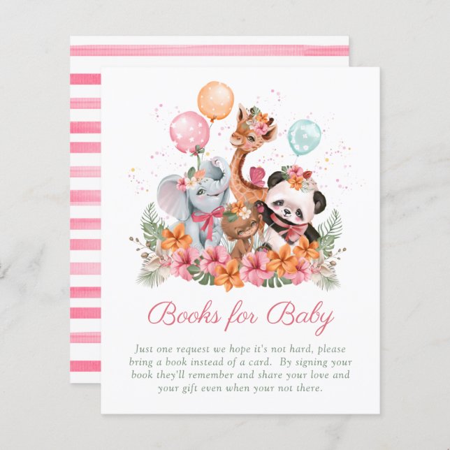 Budget Girl Safari Animals Books for Baby (Vorne/Hinten)