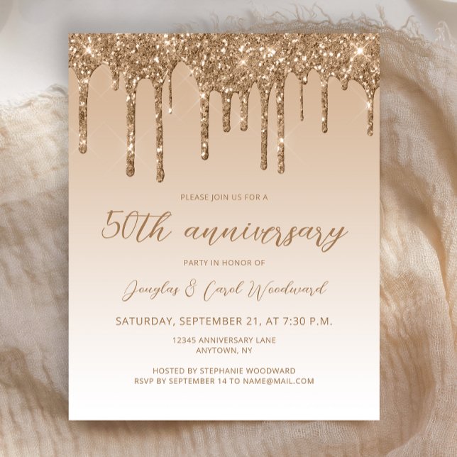 Budget Glitter Gold 50. Hochzeitstag Schriftzug (Von Creator hochgeladen)