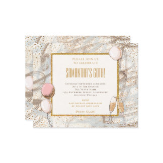 Budget Glitzer 60. Party Geburtstagsfeier Einladun