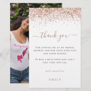 Budget Glitzer Foto Brautparty Vielen Dank