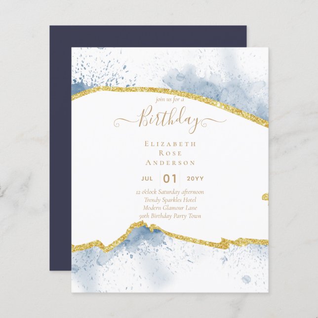 BUDGET Glitzer Glam Agate Hübsch Jegliches Alter (Vorne/Hinten)