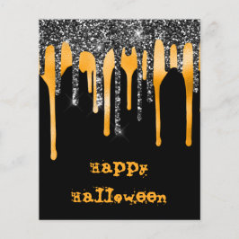 BUDGET Glitzer Tropfen Schwarzes Halloween-Klassen