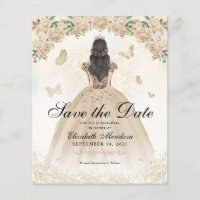 Budget Gold BlumenPrinzessin Quinceañera Rett Datu