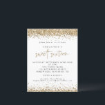 Budget Gold Glitzer 16 . Geburtstag Party Einladun<br><div class="desc">Eine günstige BUDGET-Alternative für eine kleinere Größe von 4, 5 x 5, 6 Zoll, die ein Gewicht von 110 lbs hat, die ähnlich dick ist wie eine Postkarte (sie ist jedoch nicht als Postkarte geeignet). BITTE BEACHTEN SIE, DASS ES EINE Einladung pro Blatt gibt. Gold Glitzer 16 . Geburtstag Party...</div>