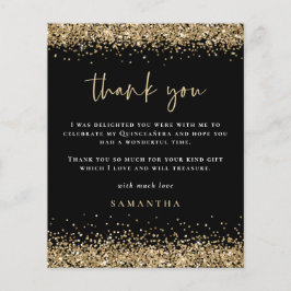 Budget Gold Glitzer Foto Quinceañera Dank Black