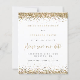 Budget Gold Glitzer Script Hochzeit speichern das