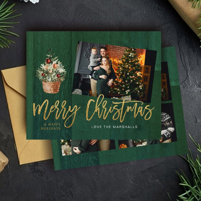 Budget Gold & Green Rustikale Weihnachten 4 Multi- (Von Creator hochgeladen)