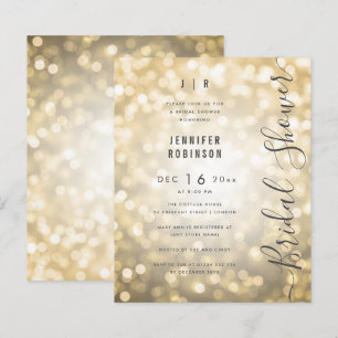Budget Gold Lights Modernes Brautparty