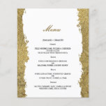 Budget Gold WEDDING MENU. Flyer<br><div class="desc">Budget einfache Gold WEDDING MENU. Flyer! Die Details Ihrer Veranstaltung können in beliebiger Schriftart- oder Farbgröße individuell angepasst werden. Einfach und bequem,  um sich und Ihre Gäste zu erfreuen!</div>