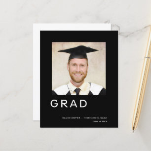 Budget Grad Abschluss Foto Einfache Ankündigung