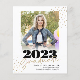 Budget Graduate Class Gold Dots Foto Abschluss