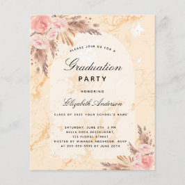 Budget Graduation Party pampas gras marle 2025
