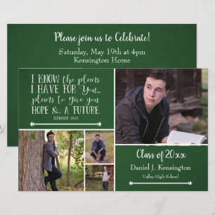 Budget Green Bible Verse Abschluss FotoCollage