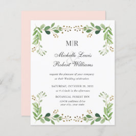 BUDGET Green Blätter Summer Spring Garden Hochzeit