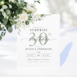 Budget Green Floral Überraschung Geburtstag Einlad Flyer<br><div class="desc">Feiern Sie stilvoll mit einer eleganten, grauen und grünen Blumenüberraschung Geburtstagseinladung. Dieses elegante Design besticht durch sanfte Grautöne und üppig grüne Blumen, die ein ruhiges und dennoch festliches Ambiente schaffen. Die zarten Blumenakzente sorgen für eine Touch von Naturschönheiten, während die moderne Gestaltung sie elegant behalte. Ideal für die Ausrichtung eines...</div>