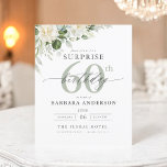 Budget Green Floral Überraschung Geburtstagseinlad Flyer<br><div class="desc">Feiern Sie stilvoll mit einer eleganten, grauen und grünen Blumenüberraschung Geburtstagseinladung. Dieses elegante Design besticht durch sanfte Grautöne und üppig grüne Blumen, die ein ruhiges und dennoch festliches Ambiente schaffen. Die zarten Blumenakzente sorgen für eine Touch von Naturschönheiten, während die moderne Gestaltung sie elegant behalte. Ideal für die Ausrichtung eines...</div>
