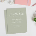 Budget Green Modern Wedding retten das Datum Einla<br><div class="desc">Budget Wedding Save The Date Invitation zeichnet sich durch ein elegantes,  modernes und sauberes typografisches Design mit einem schlauen grünen Farbschema aus. Diese Einladung ist für Sie bereit,  um mit den Details Ihres besonderen Tages. Bitte stöbern Sie in der Sage Green Elegant Minimal Wedding Suite für passende Büroartikel.</div>