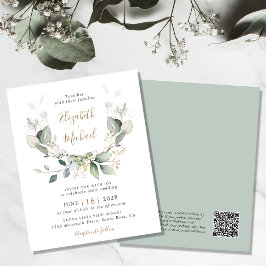 Budget Greenery QR Code Hochzeitsempfehlung
