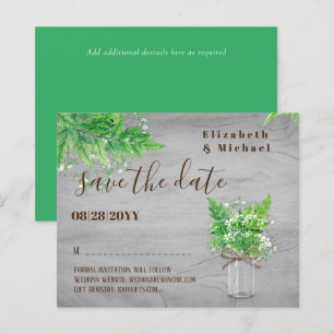BUDGET Greenery Rett Dates Ferns Monochromatisches