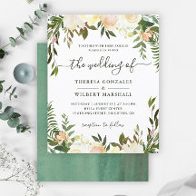 Budget Greenery Watercolor Blumenzwiebelladen