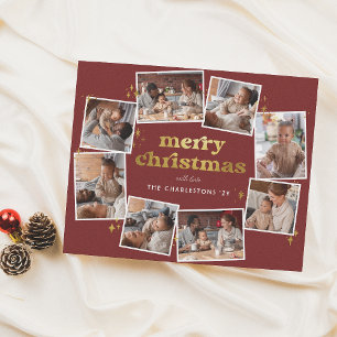 Budget Groovy Red & Gold Frohe Weihnachten 8 Foto