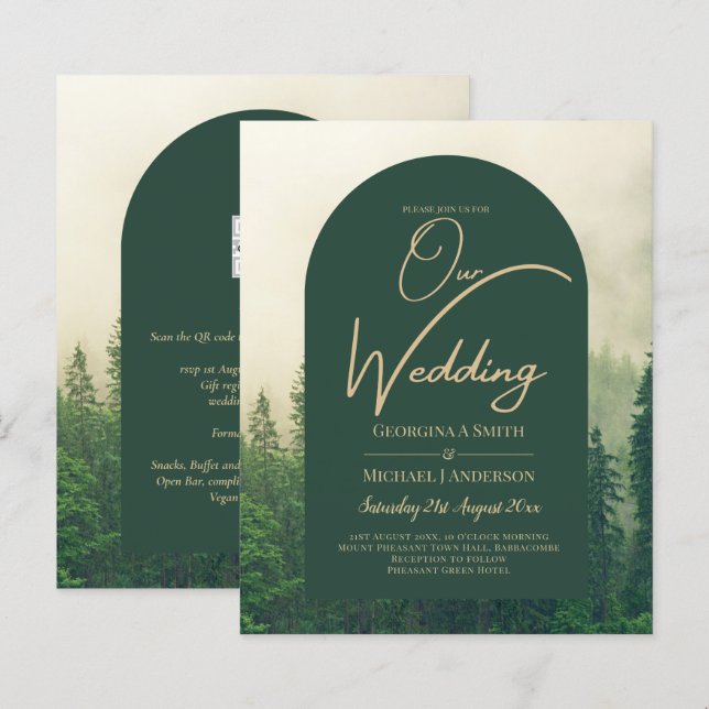 BUDGET Grünwald Pine Trees Hochzeit (Vorne/Hinten)