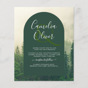BUDGET Grünwald Pine Trees Hochzeit Flyer