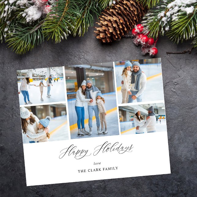 Budget Happy Holidays Ele Chic 5 Foto Flyer (Von Creator hochgeladen)