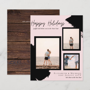 Budget Happy Holidays Fotokarten Abstrakt Moderne