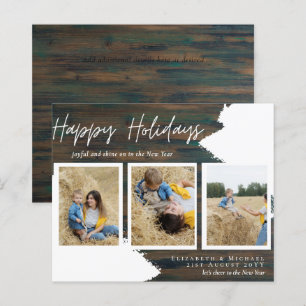 Budget Happy Holidays Fotokarten Abstrakt Moderne