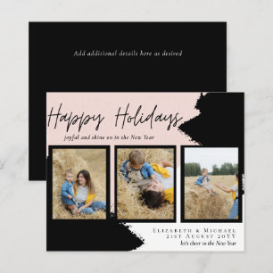 Budget Happy Holidays Fotokarten Abstrakt Moderne