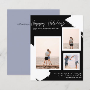 Budget Happy Holidays Fotokarten Abstrakt Moderne